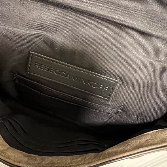 Rebecca Minkoff Small Chevron Nubuck Leather Crossbody Bag (8”L x 2”W x 5.5”H) - Picture 11 of 12